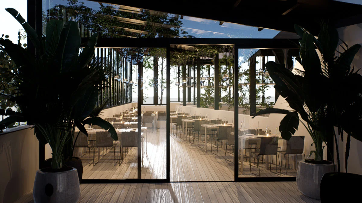 Restaurante Urbane Mexico. Vista desde la terraza. By Ethelett.