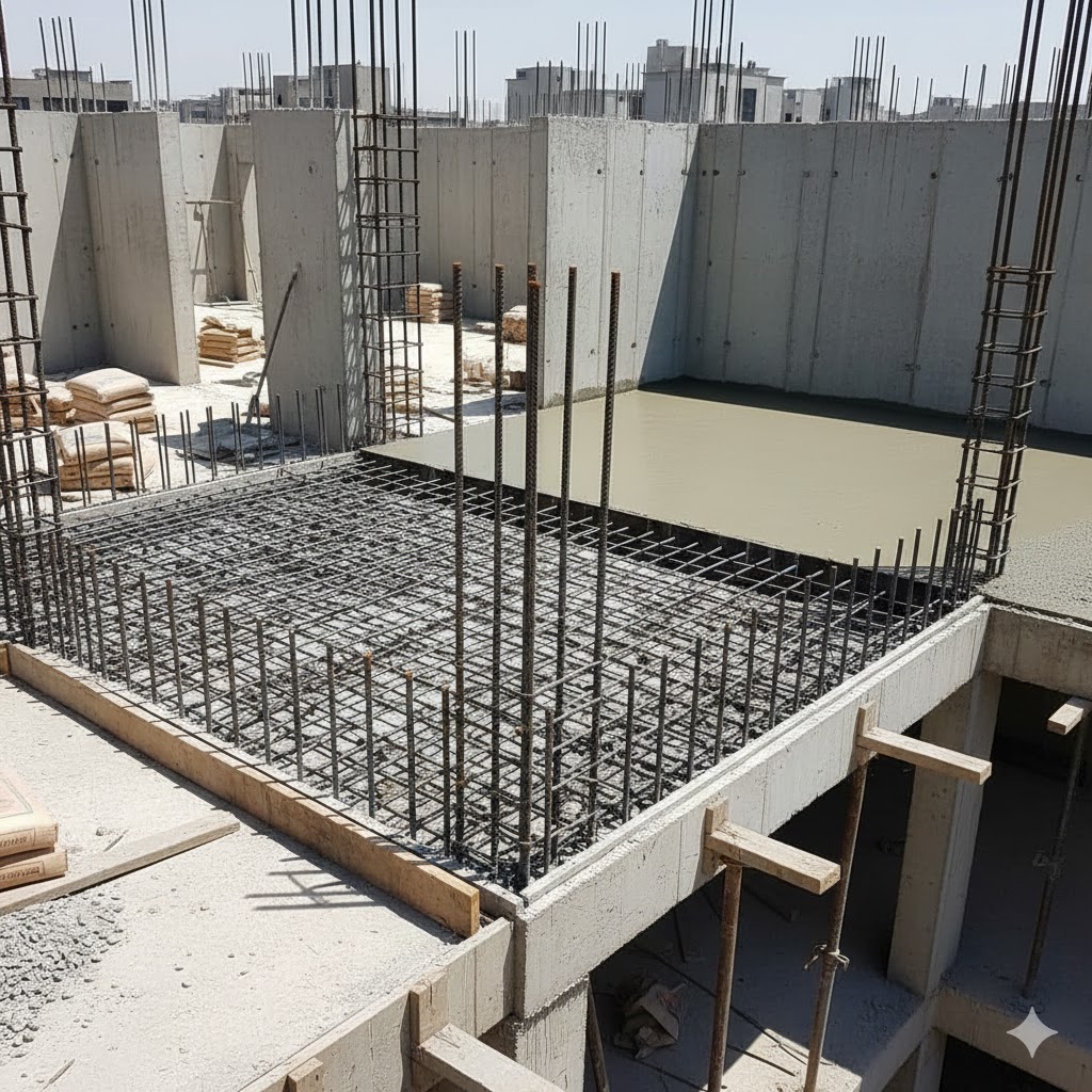 Losa de concreto que actúa como una placa rígida: diafrágma rígido