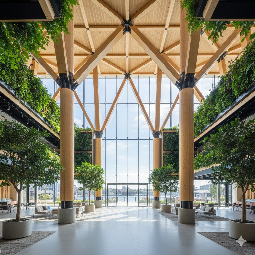 La construcción con madera genera una reducción en la huella de carbono y en la energía incorporada